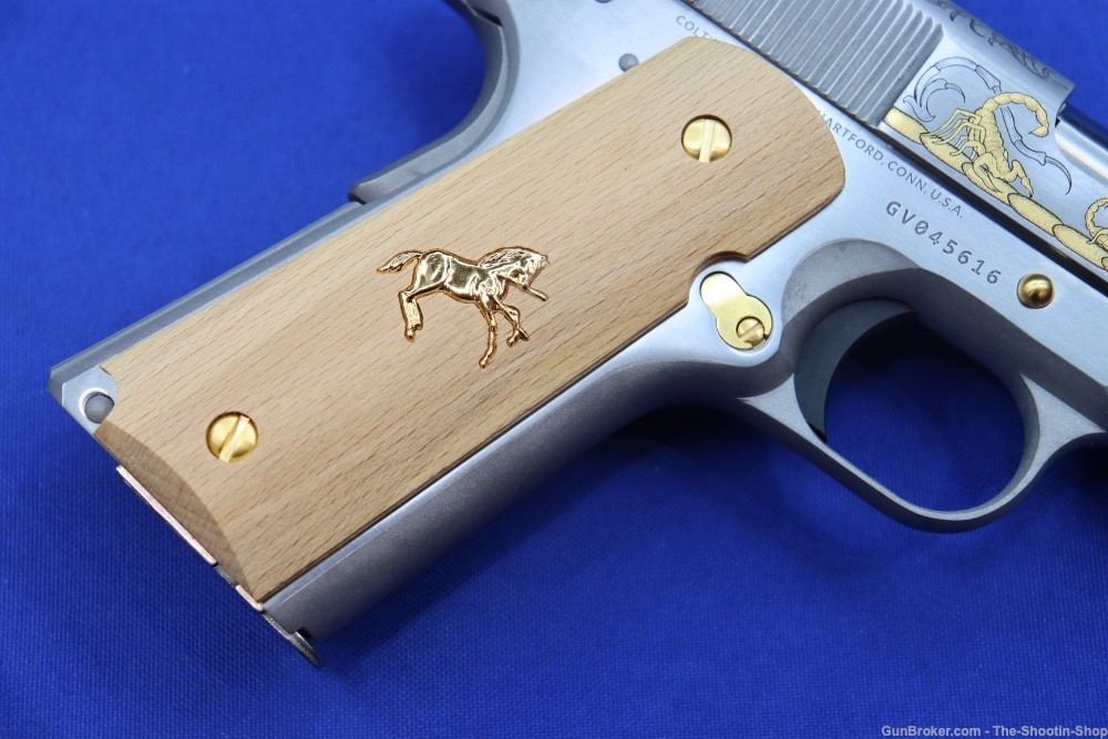 Colt Untamed Series ALACRAN 1911 Pistol GOLD ENGRAVED 38 Super 1 of 200 New-img-14
