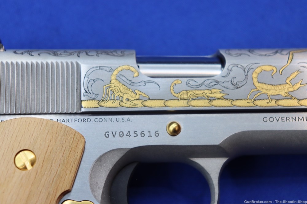 Colt Untamed Series ALACRAN 1911 Pistol GOLD ENGRAVED 38 Super 1 of 200 New-img-16