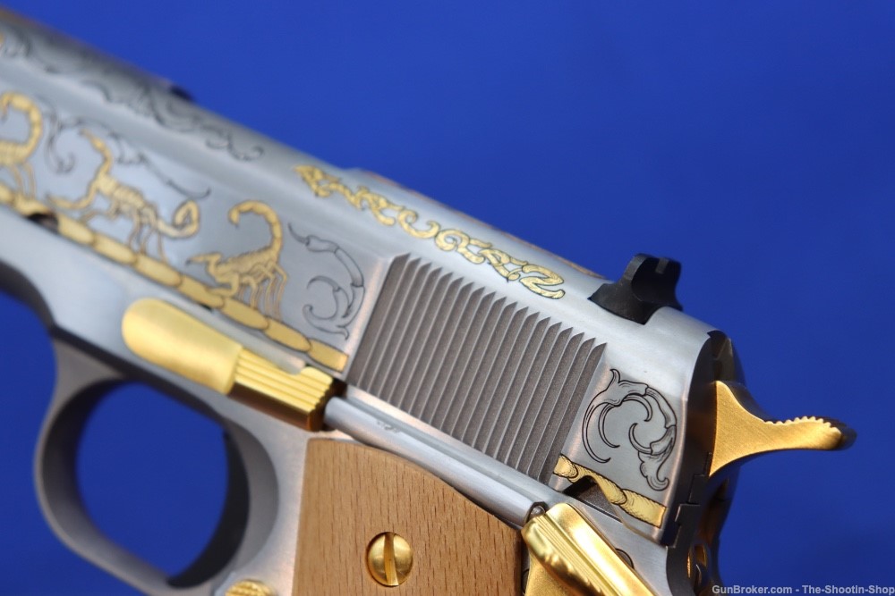 Colt Untamed Series ALACRAN 1911 Pistol GOLD ENGRAVED 38 Super 1 of 200 New-img-23