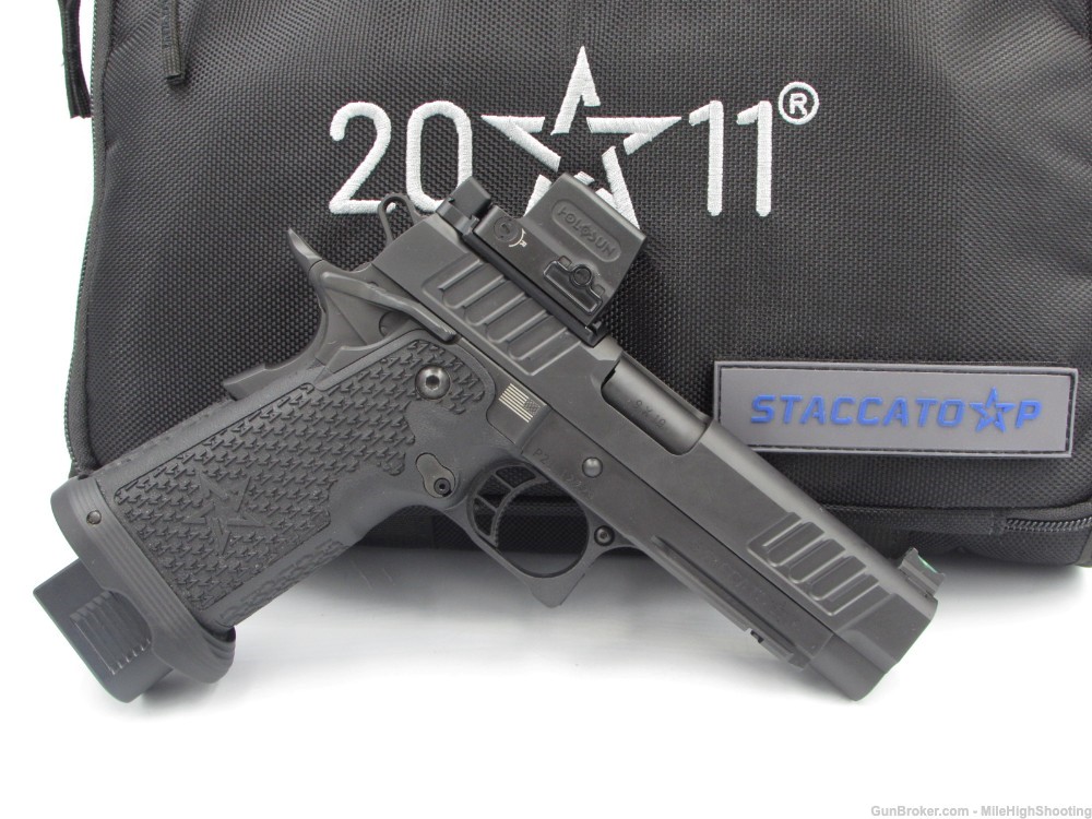 Used: STACATTO P 4.4" 9mm Optic Ready CS 12-1200-000003 w/Holosun HE509T-GR-img-0