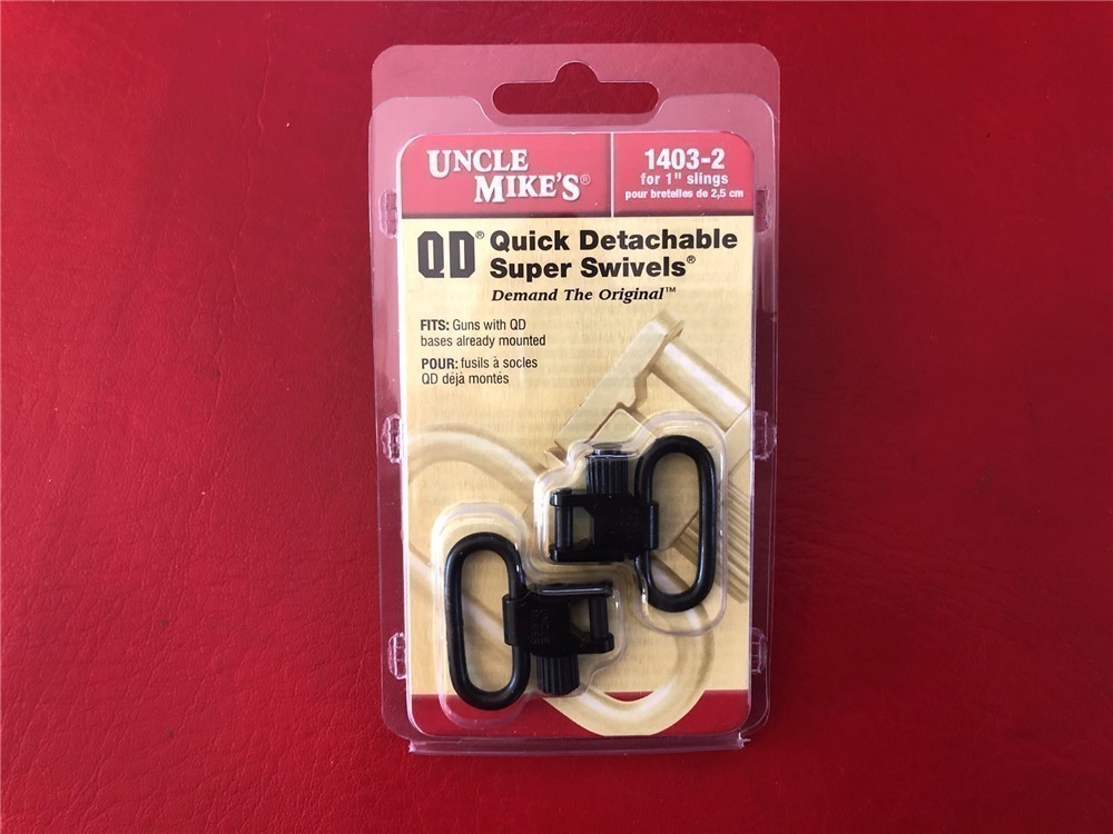 Uncle Mikes 1” QD Quick Detachable Sling Swivels 1403-2-img-0