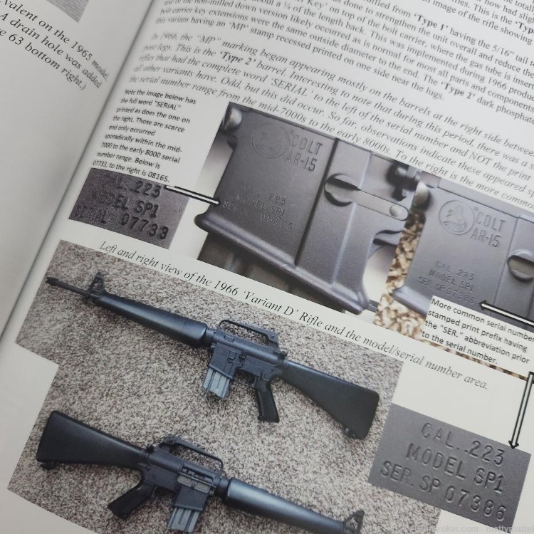 Colt AR15 SP1 Rifle Collectors Guide Book ENHANCED 4th PRINTING for 2023 ! -img-8