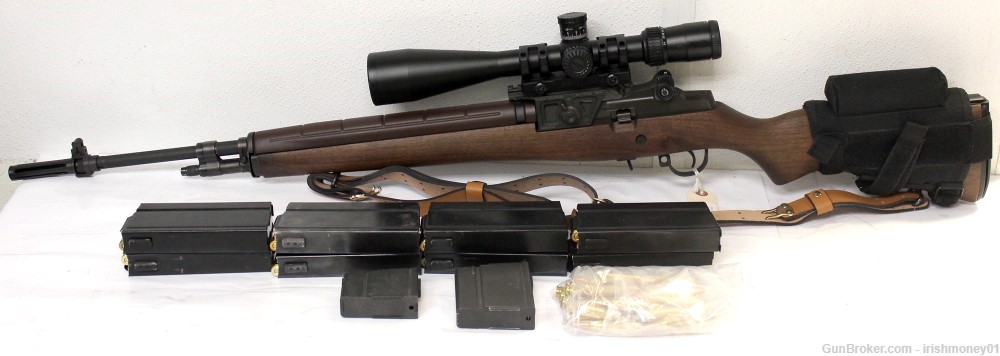 Springfield Armory M1A Scout SQUAD Rifle 308WIN 18" M1 308 LOADED!!-img-0