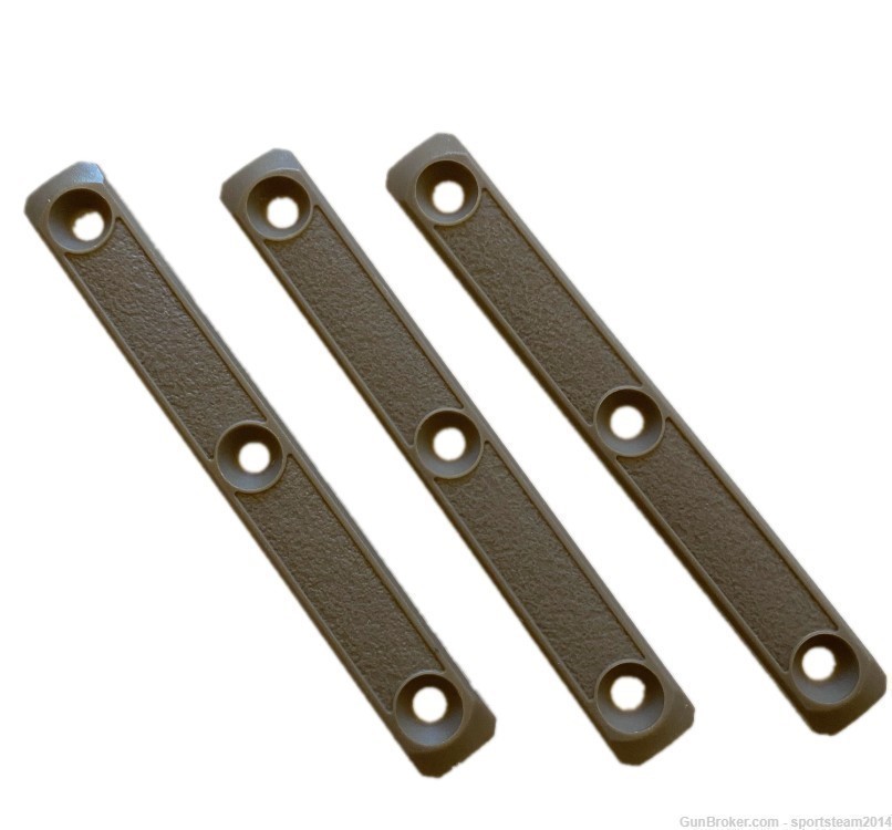 FDE/TAN! 3-pack! MLOK Rail 5" cover grip panels For MLOK AR15/308 Handguard-img-3