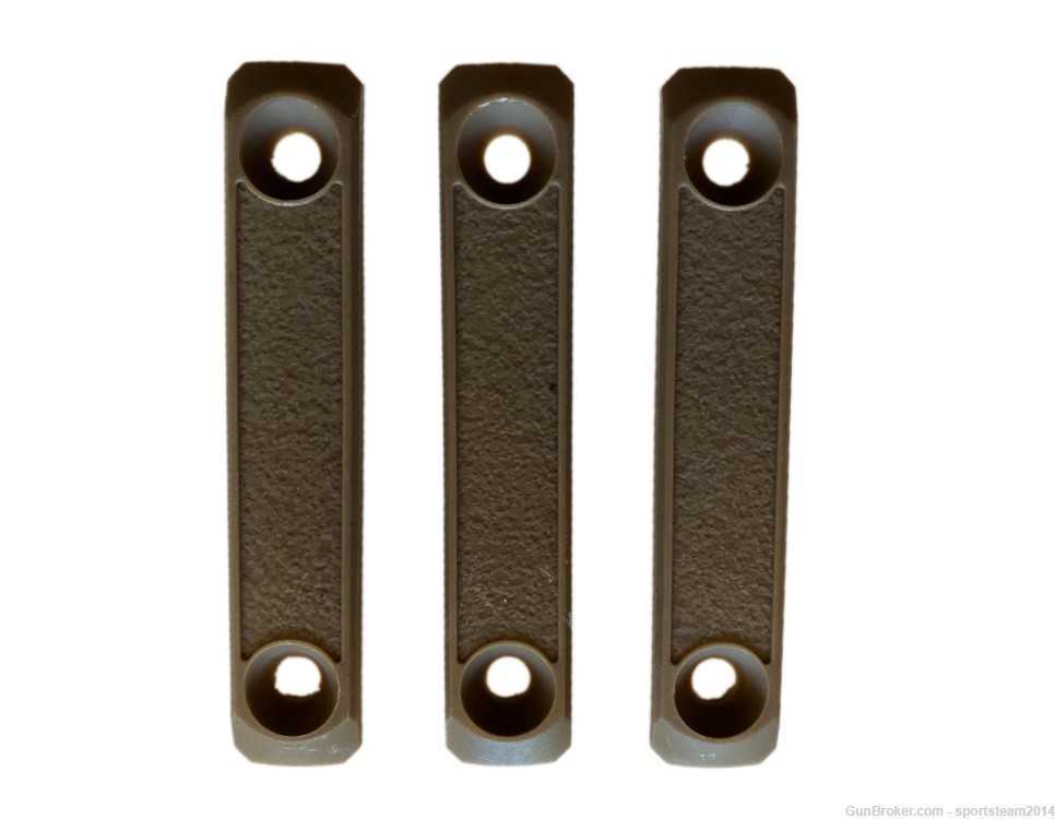 FDE/TAN! 3-pack! MLOK Rail 3" cover grip panels For MLOK AR15/308 Handguard-img-1