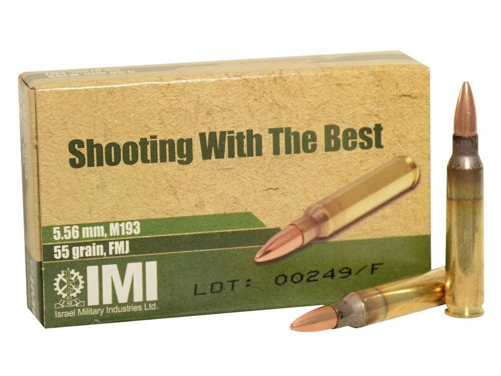 IMI Ammunition 5.56mm NATO 55 Grain M193 Ten 30 Round Boxes 300 Rounds-img-0