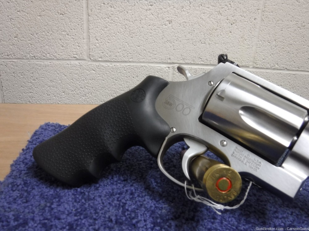 S&W MODEL 500 REVOLVER- 8" .500 S&W MAG W/GALCO LEATHER HOLSTER-img-17