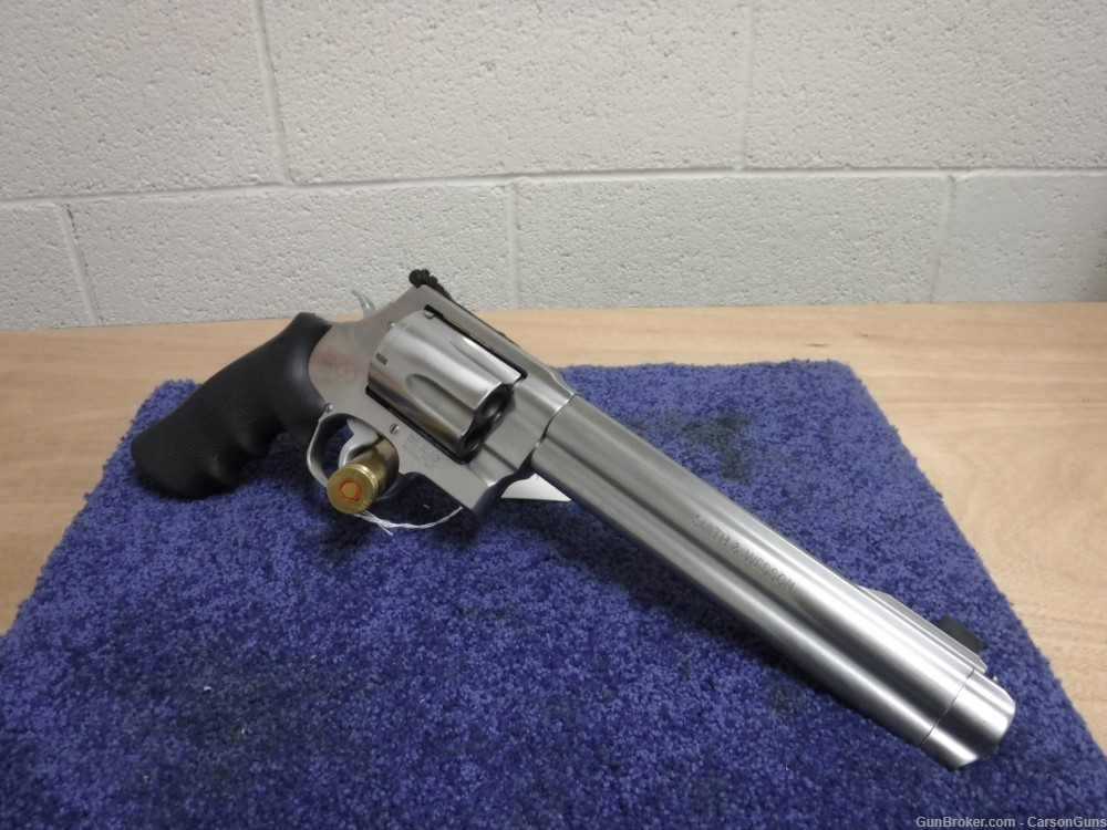 S&W MODEL 500 REVOLVER- 8" .500 S&W MAG W/GALCO LEATHER HOLSTER-img-18