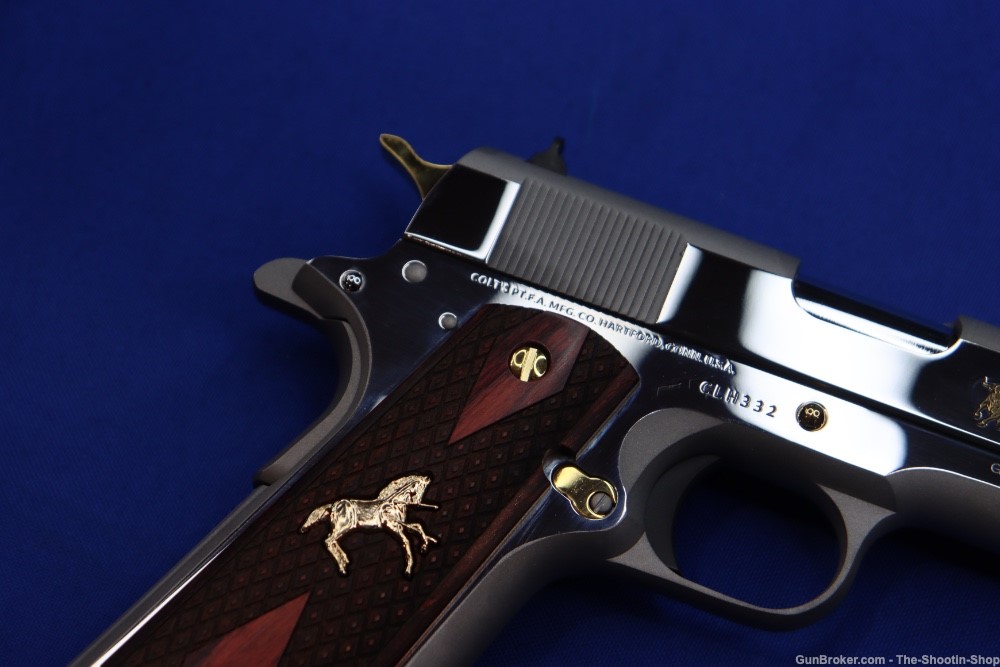 Colt Model 1911 Govt Pistol LONGHORN Engraved 1 of 500 TALO 45ACP Stainless-img-15