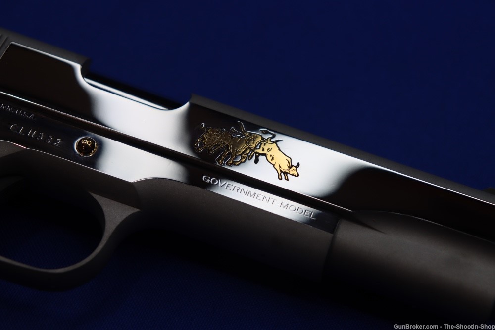Colt Model 1911 Govt Pistol LONGHORN Engraved 1 of 500 TALO 45ACP Stainless-img-22