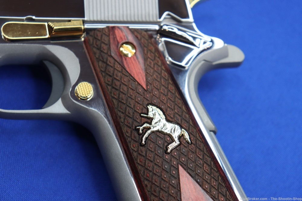 Colt Model 1911 Govt Pistol LONGHORN Engraved 1 of 500 TALO 45ACP Stainless-img-9