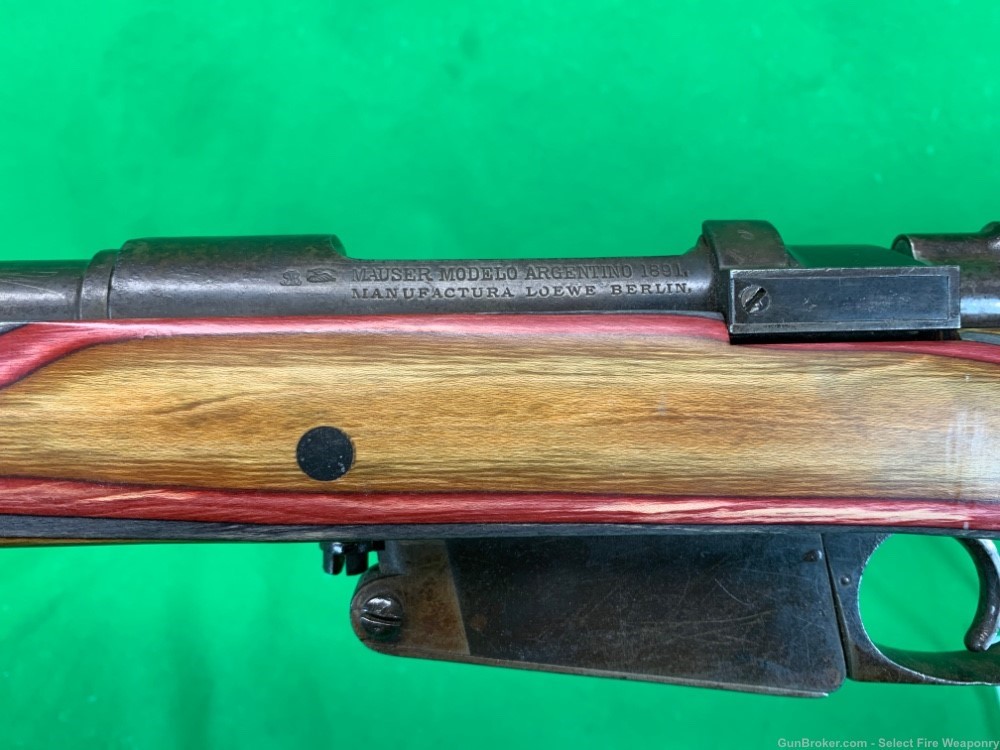 Bubba’d Argentine Mauser 1891 m1891 Laminate stock 7.65 22” cut barrel-img-12