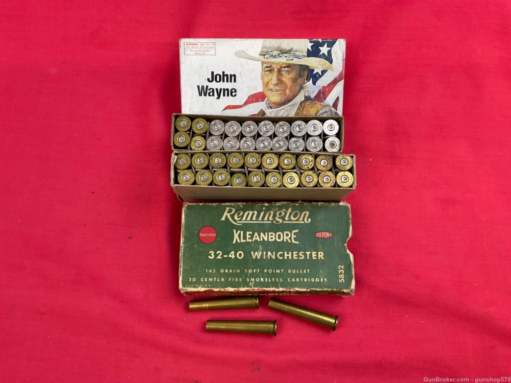 Vintage Winchester 32-40 Brass Components 43 Empty Cases John Wayne 1894 94-img-1