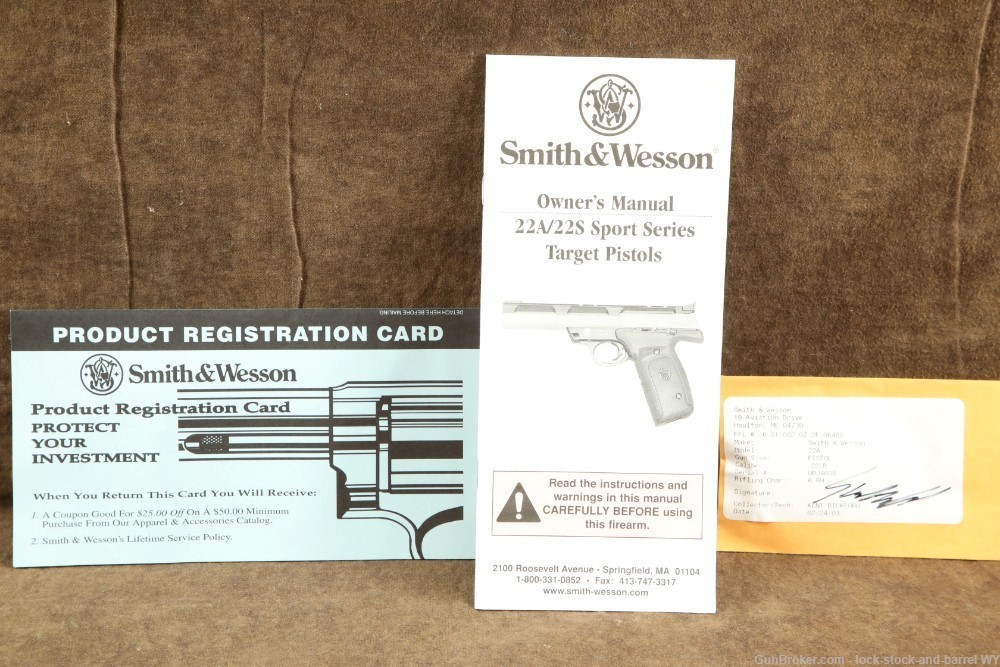 Smith & Wesson 22A-1 22LR Semi-Auto Pistol w/Original Box-img-26