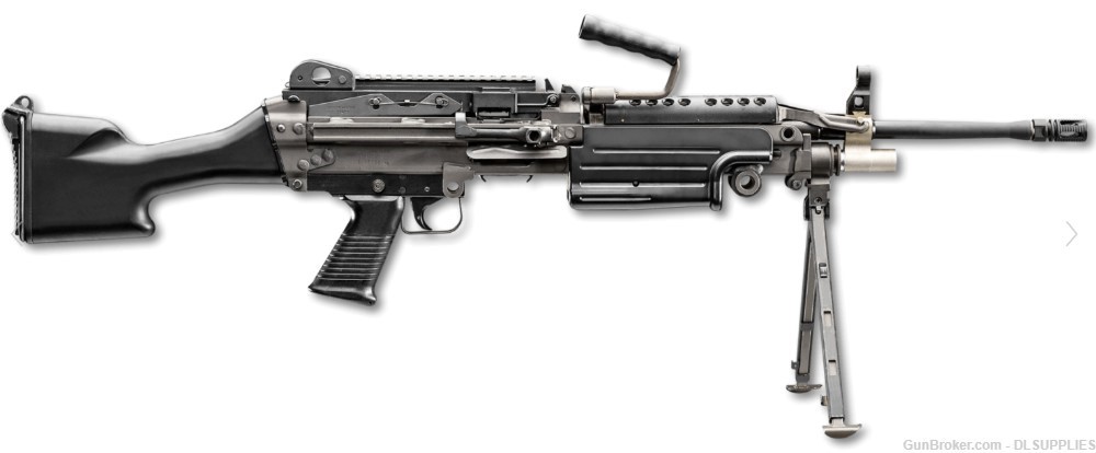FNH USA M249S M249 SAW BLACK FINISH BELT FED LINKS 18.5" BBL 5.56 NATO-img-0