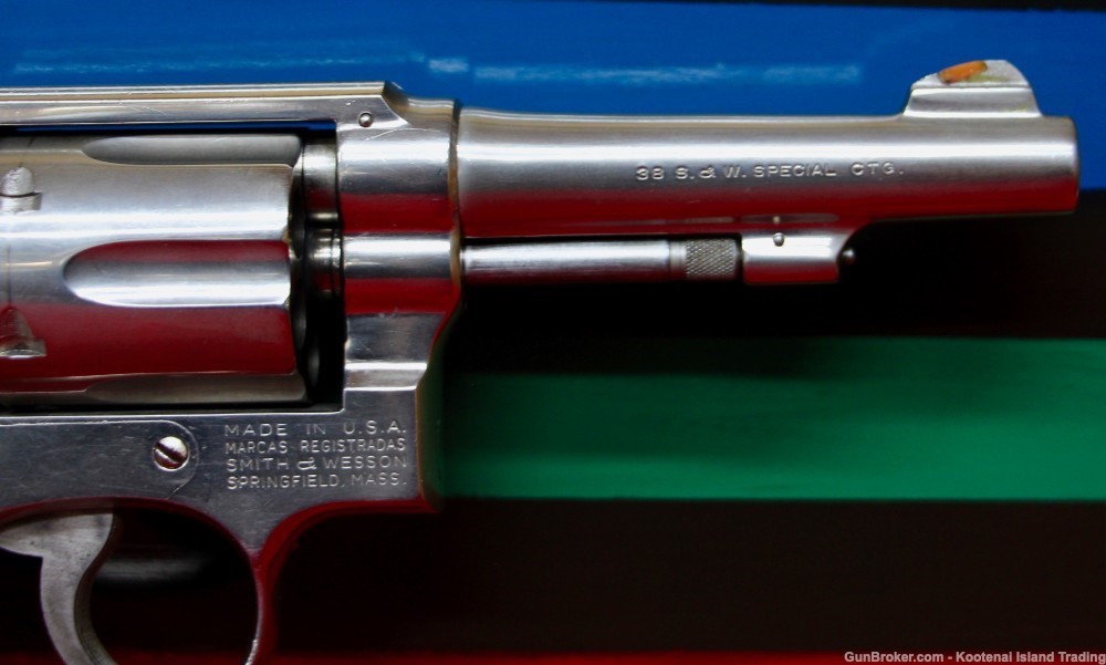 Smith & Wesson model 10-2, Nickel  .38spc, 1961/62-img-4