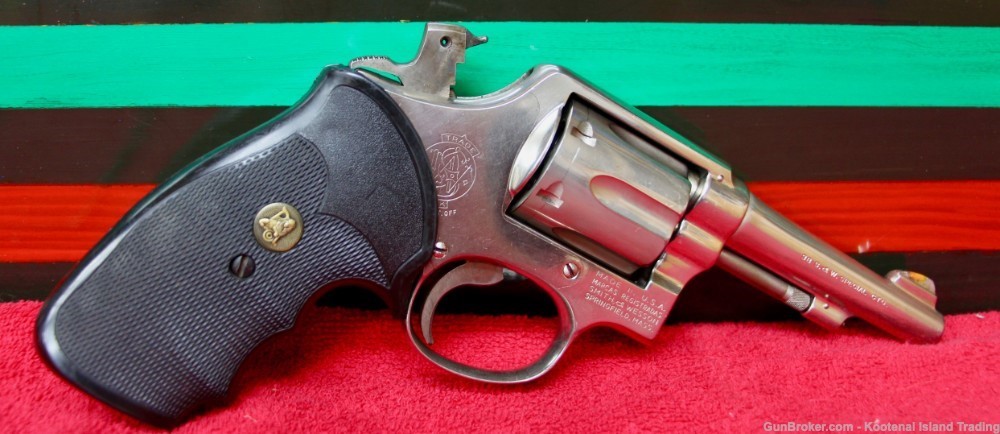 Smith & Wesson model 10-2, Nickel  .38spc, 1961/62-img-5