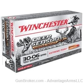 Winchester 30-06 Deer Season XP 150 gr Solid Copper Extreme Point 20 rd Box-img-0