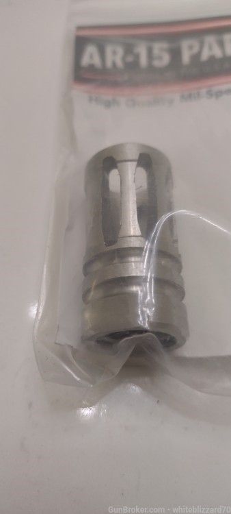 A2 308 cal. 5/8-24 TPI Stainless AR-15 Flash Hider Field Sports USA-img-0