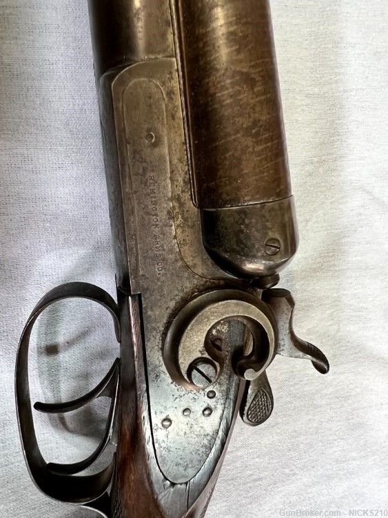 Remington Model 1889 12 gauge double barrel shotgun early model grade 2-img-3
