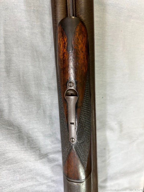 Remington Model 1889 12 gauge double barrel shotgun early model grade 2-img-2