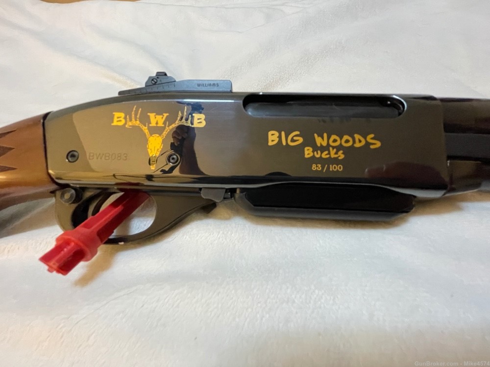 Hal Blood Big Woods Bucks limited edition 83/100 Remington 7600 30-06 -img-1