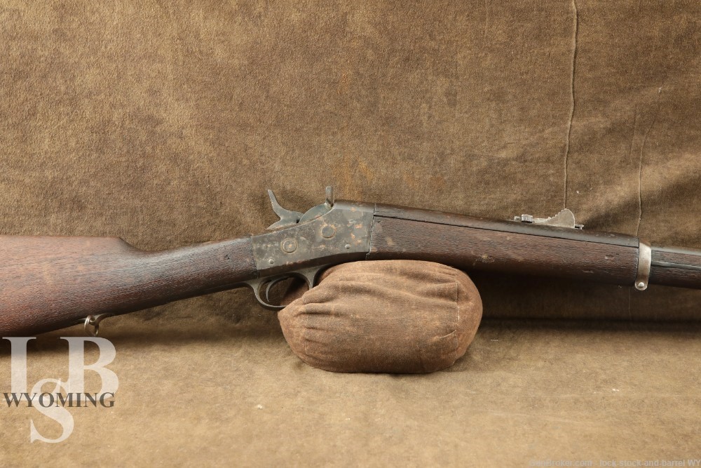Remington Arms 1874 Rolling Block 7x57mm Mauser Single Shot Rifle Antique-img-0
