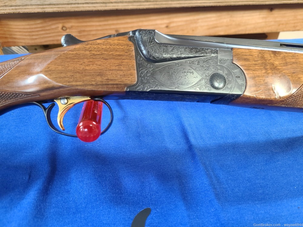 Ithaca SKB Model 500 over/under engraved shotgun-img-12