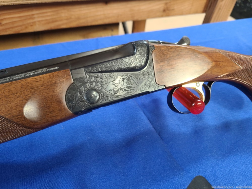 Ithaca SKB Model 500 over/under engraved shotgun-img-3