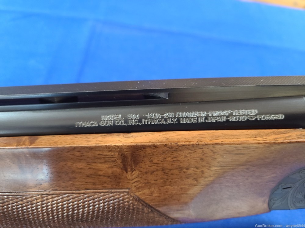 Ithaca SKB Model 500 over/under engraved shotgun-img-17