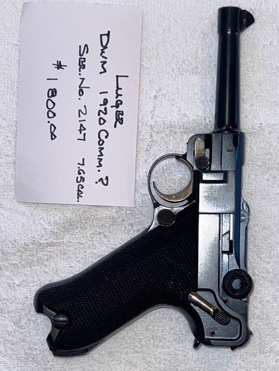 Luger, 1920 Commercial  DWM 30 cal-img-0