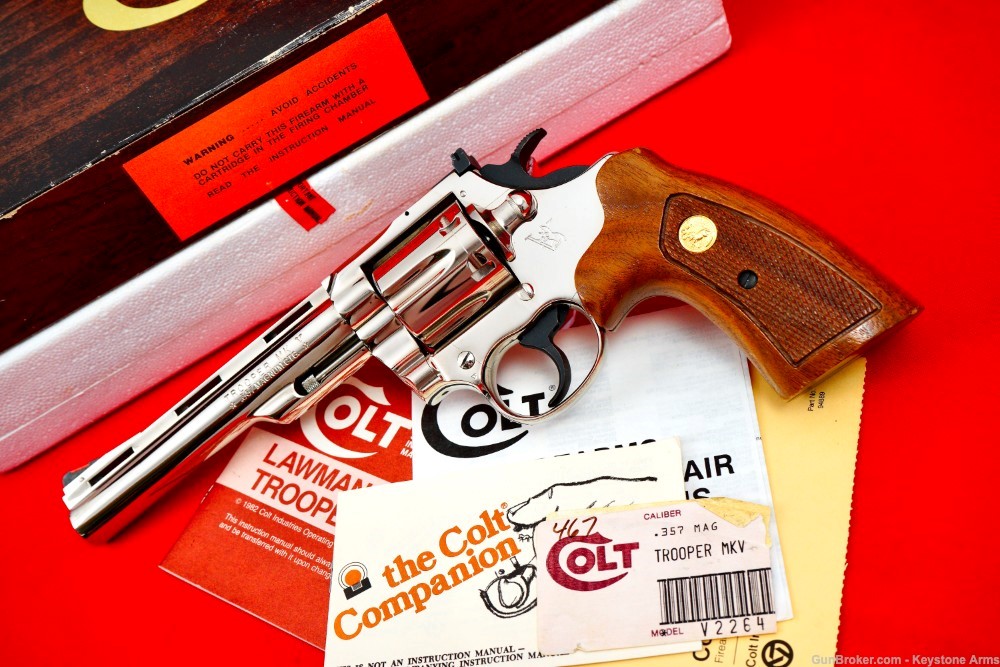 Ultra Rare & Spectacular 1984 Colt Trooper MKV .357MAG Factory Nickel & Box-img-22