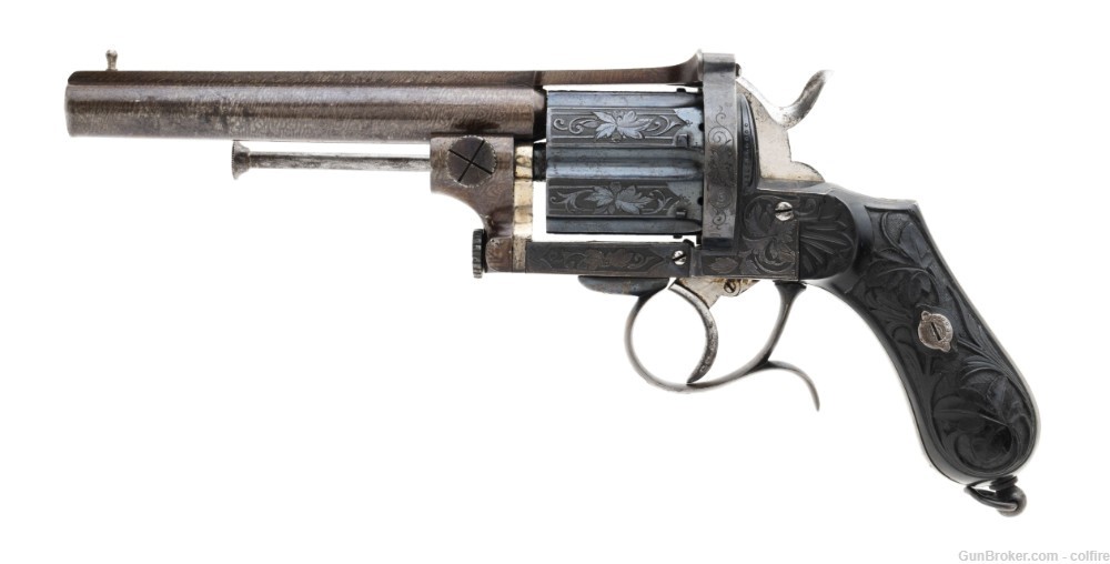 Superb Belgian Pinfire Revolver 10.3mm (AH6790)-img-0