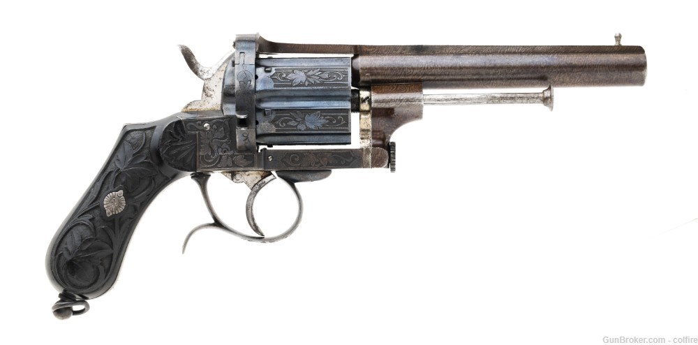 Superb Belgian Pinfire Revolver 10.3mm (AH6790)-img-1