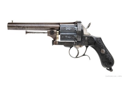 Superb Belgian Pinfire Revolver 10.3mm (AH6790)