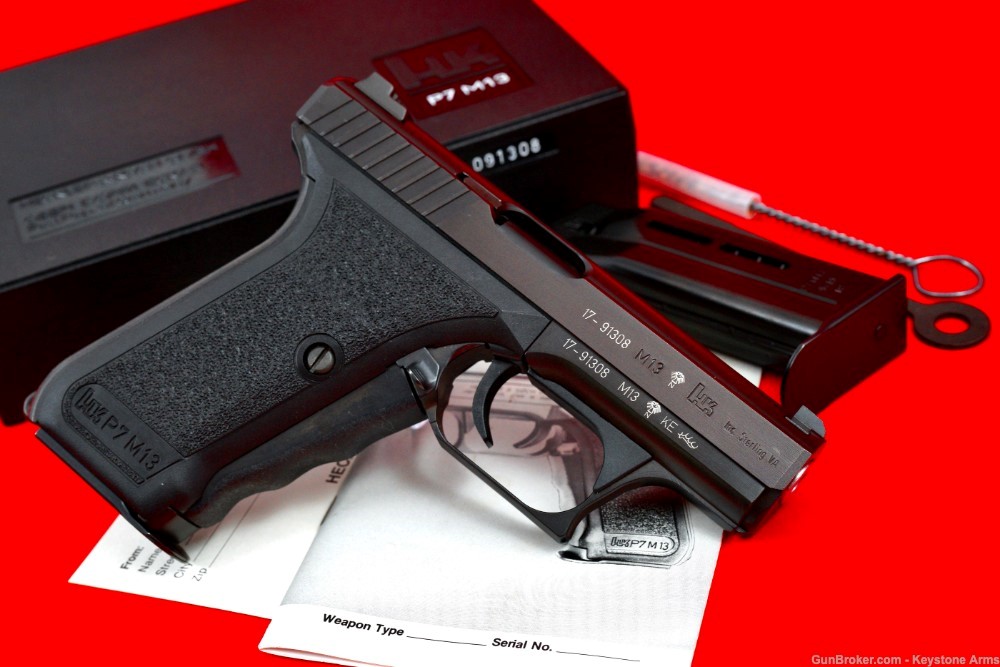 Ultra Rare 1994 Heckler & Koch HK P7 P7M13 Original Case NIB Grail-img-7