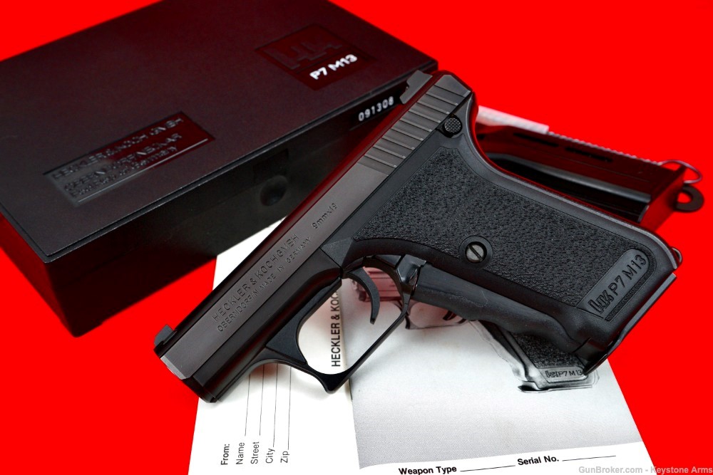Ultra Rare 1994 Heckler & Koch HK P7 P7M13 Original Case NIB Grail-img-19
