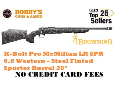 Browning 035584299 X-Bolt Pro McMillan LR SPR 6.8 Western 3+1 20"