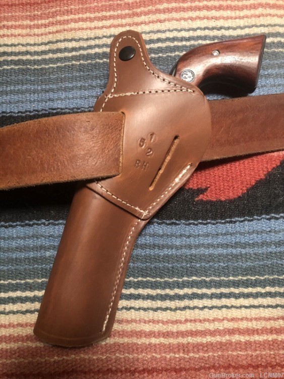 Leather Two Position Holster Fits Ruger Blackhawk Cross Draw & Strongside-img-3