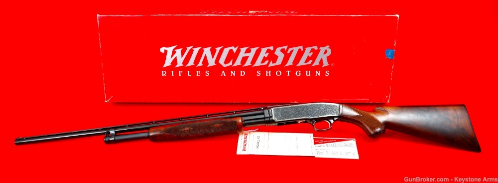 Rare Winchester 42 High Grade Factory Engraved Limited Edition NIB-img-9
