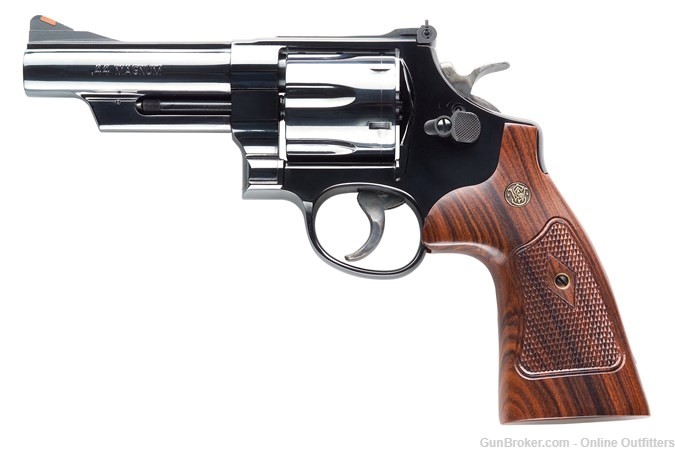 Smith & Wesson 29 Classic 44 Rem Mag 4" 6rd SA/DA S&W 150254 Walnut Grips-img-0