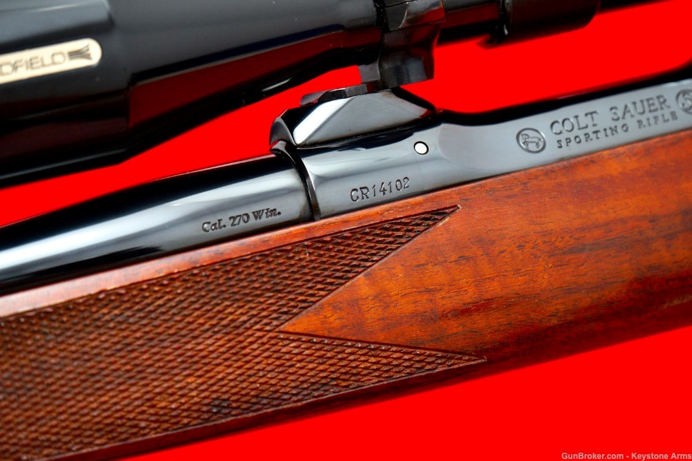 Ultra Rare Colt Sauer .270 Winchester w/Gorgeous Wood & Original Box 99%-img-17