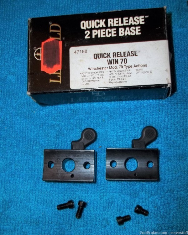 LEUPOLD Quick Release Scope Mounts Winchester 70 670 770 70A JC Higgins-img-0
