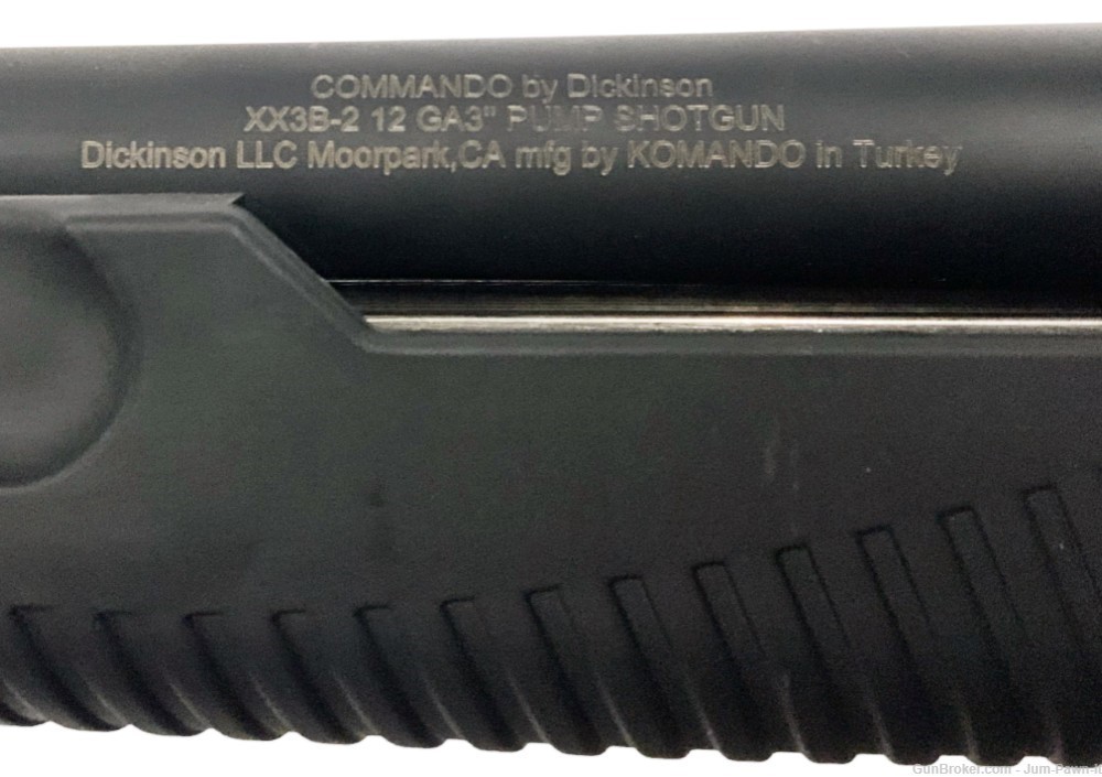 DICKINSON COMMANDO XX3B-2 12GA 3" SHELLS 18½" BARREL SYNTHETIC PUMP SHOTGUN-img-4
