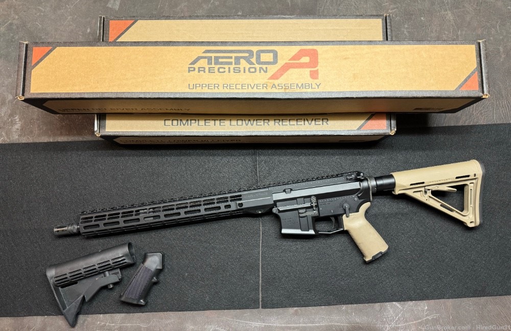 Aero Precision M4E1 with PRO bolt carrier and FDE Magpul furniture-img-0