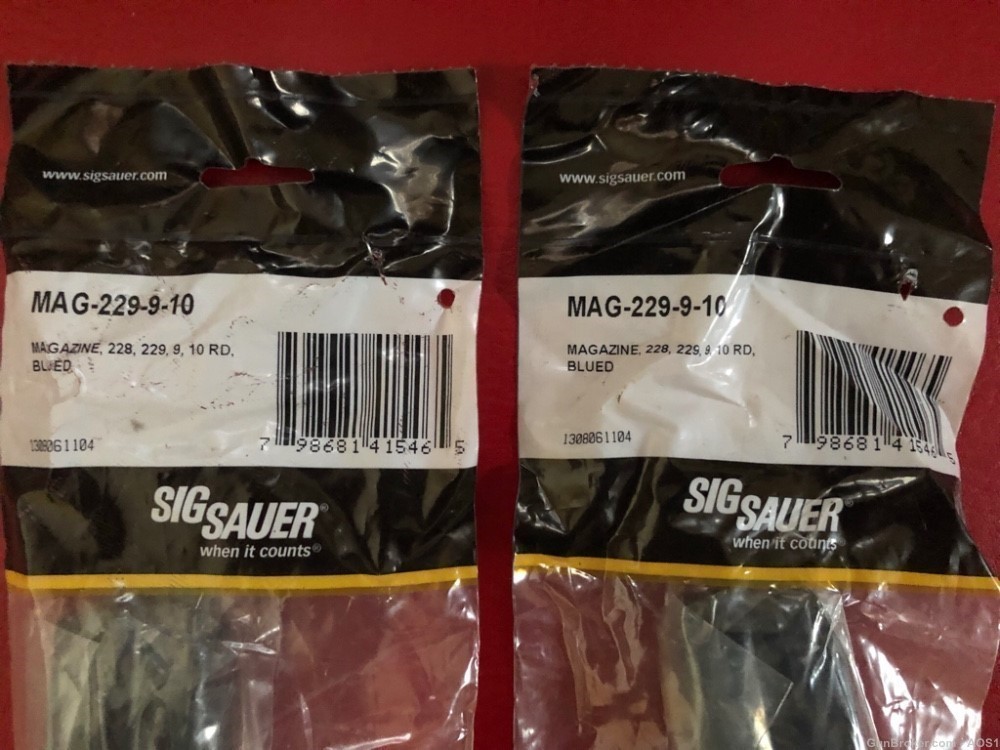2 Sig Sauer Mec-Gar P228 P229 9mm Luger 10 Round Magazines MAG-229-9-10 NEW-img-1