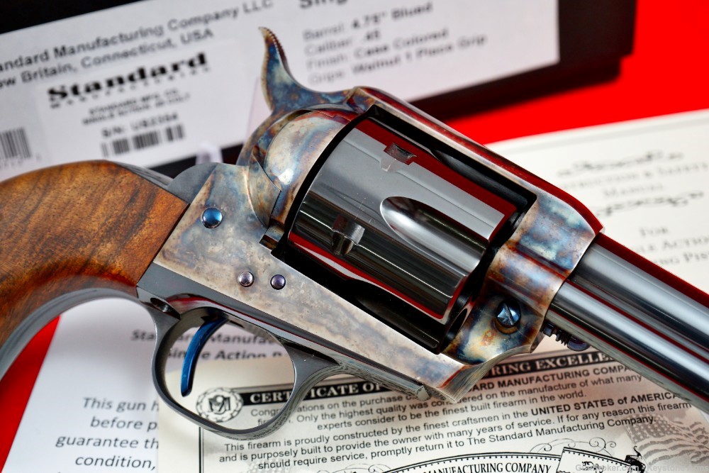 Desired Standard MFG SAA .45 Colt Case Hardened & Fire Blue LNIB-img-8