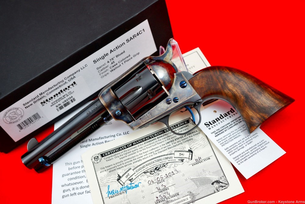 Desired Standard MFG SAA .45 Colt Case Hardened & Fire Blue LNIB-img-21