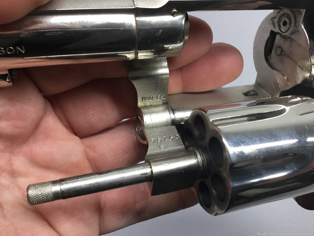 Smith & Wesson 13-2 357 Nickel revolver 4 inch barrel-img-11
