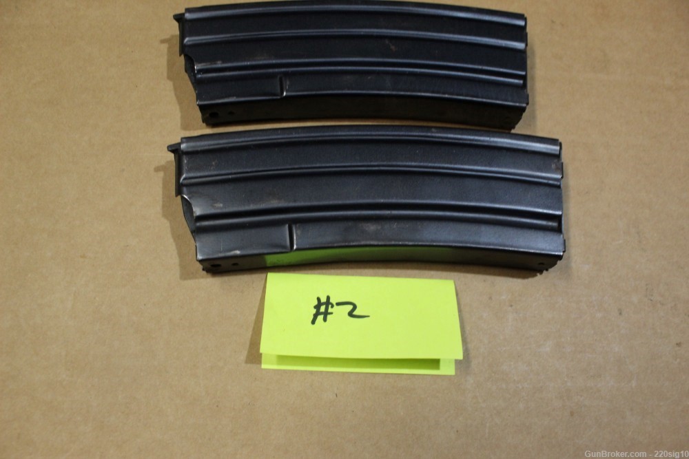 Pre Ban Ruger Mini 14 30 Round Magazines Lot Of 2 MA OK #2-img-0